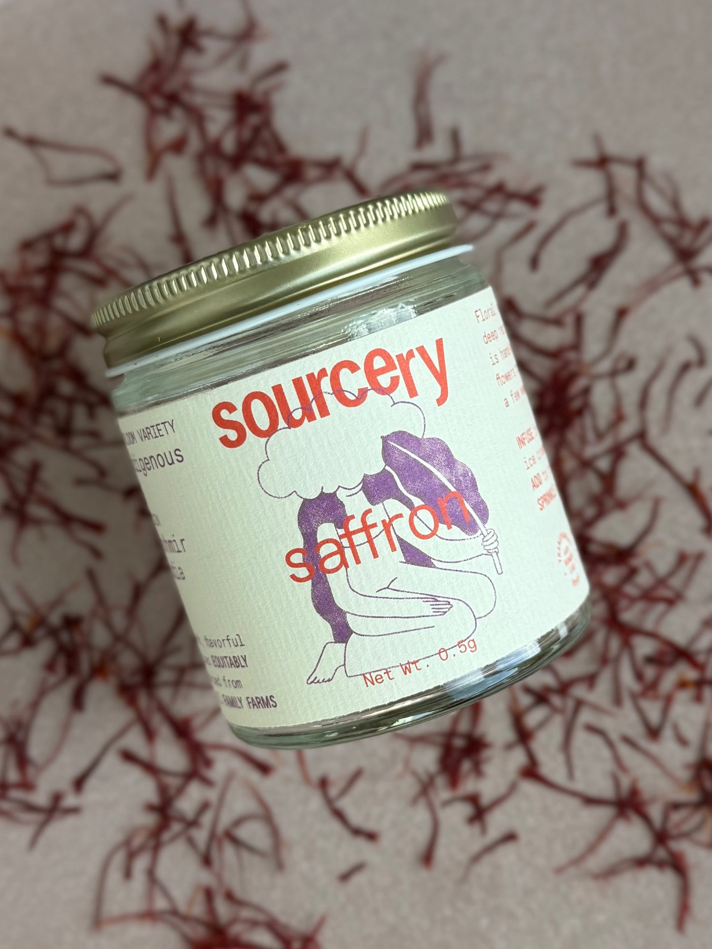 Whole Kashmiri Saffron Strands 1oz